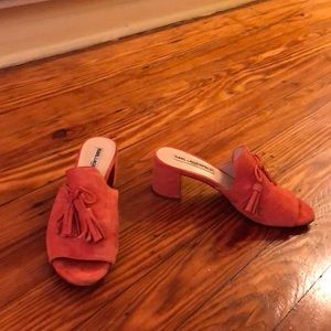 Karl Lagerfeld Orange Mules